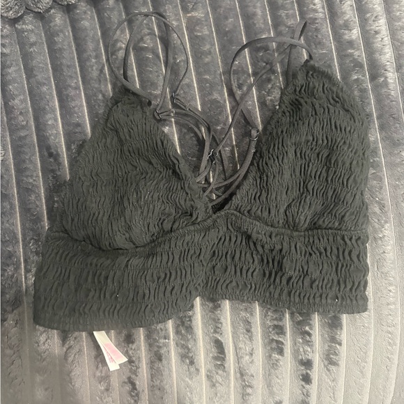 PINK Victoria's Secret Other - PINK Victoria's Secret Black Textured Bralette